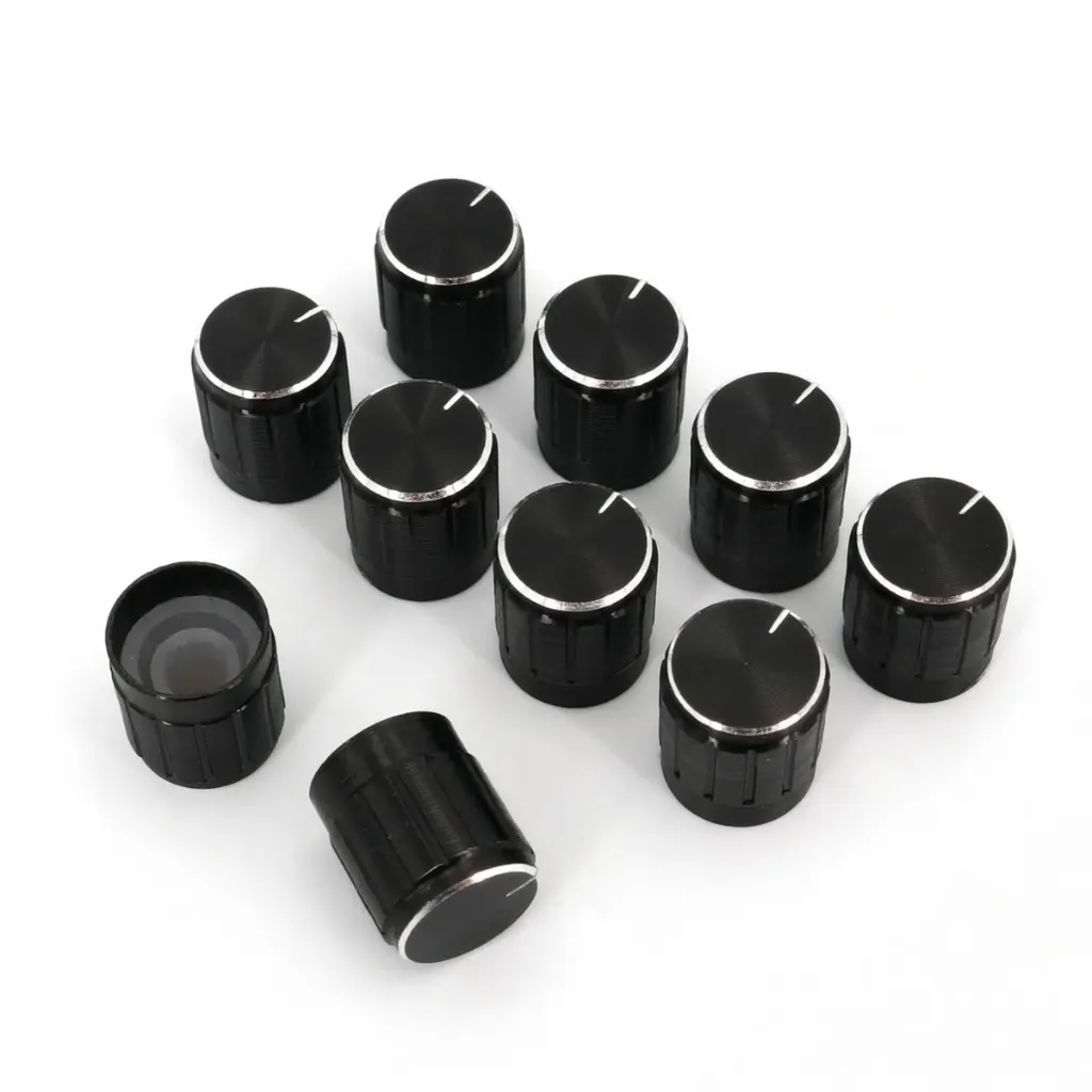 Black Aluminum Knob Hat