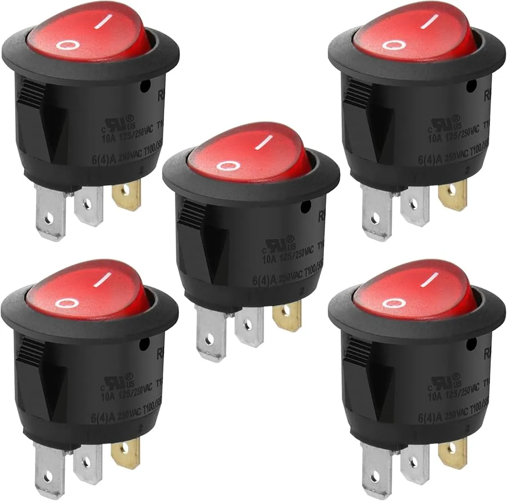 Round Switch With Light (20mm)