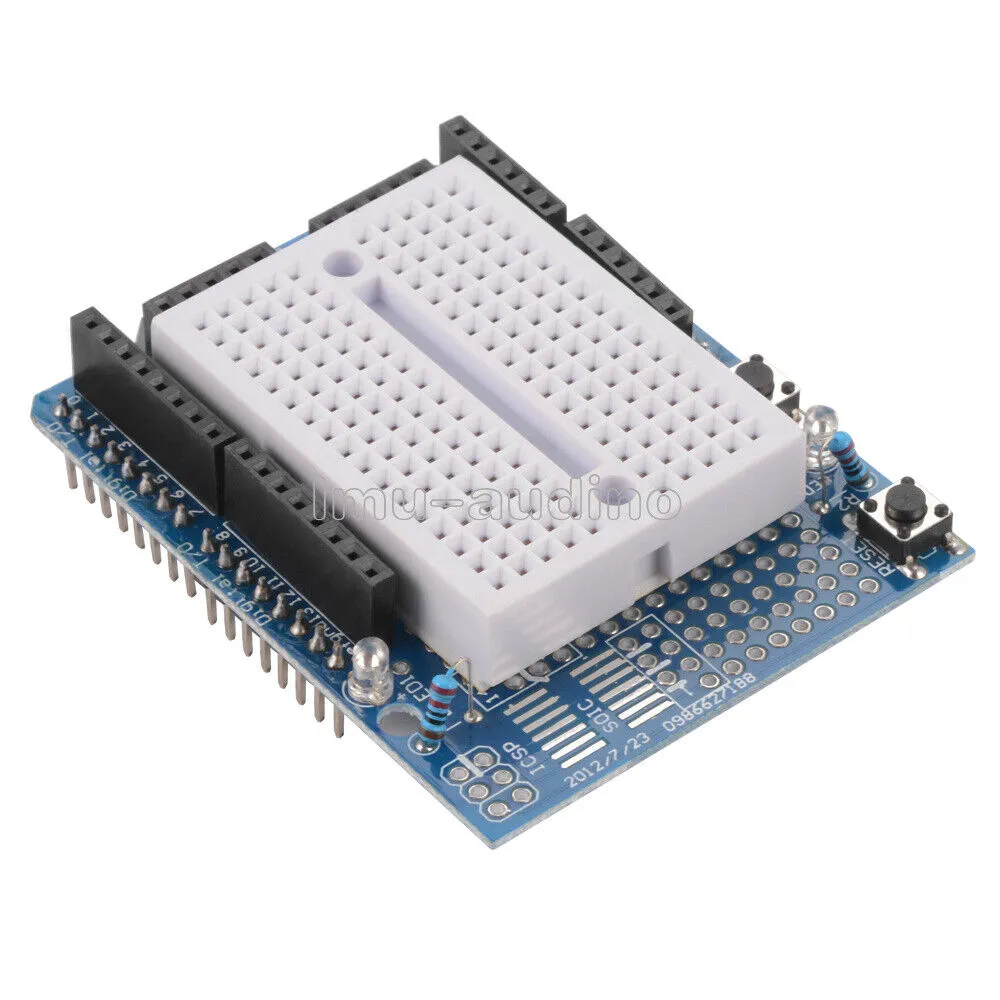 UNO prototype shield with breadboard