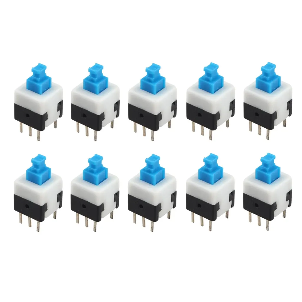 6-pin ON/OFF PCB Switch 8mm