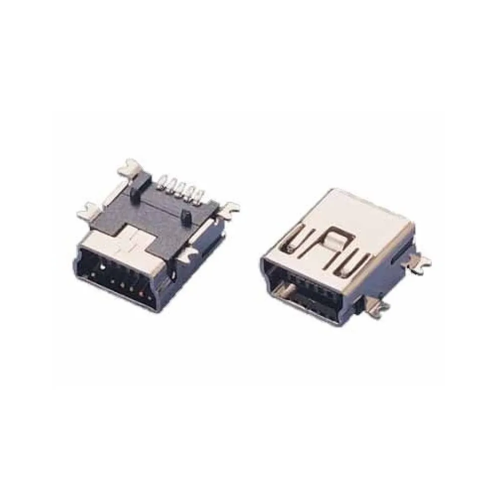 USB mini Type B female 4 pin jack