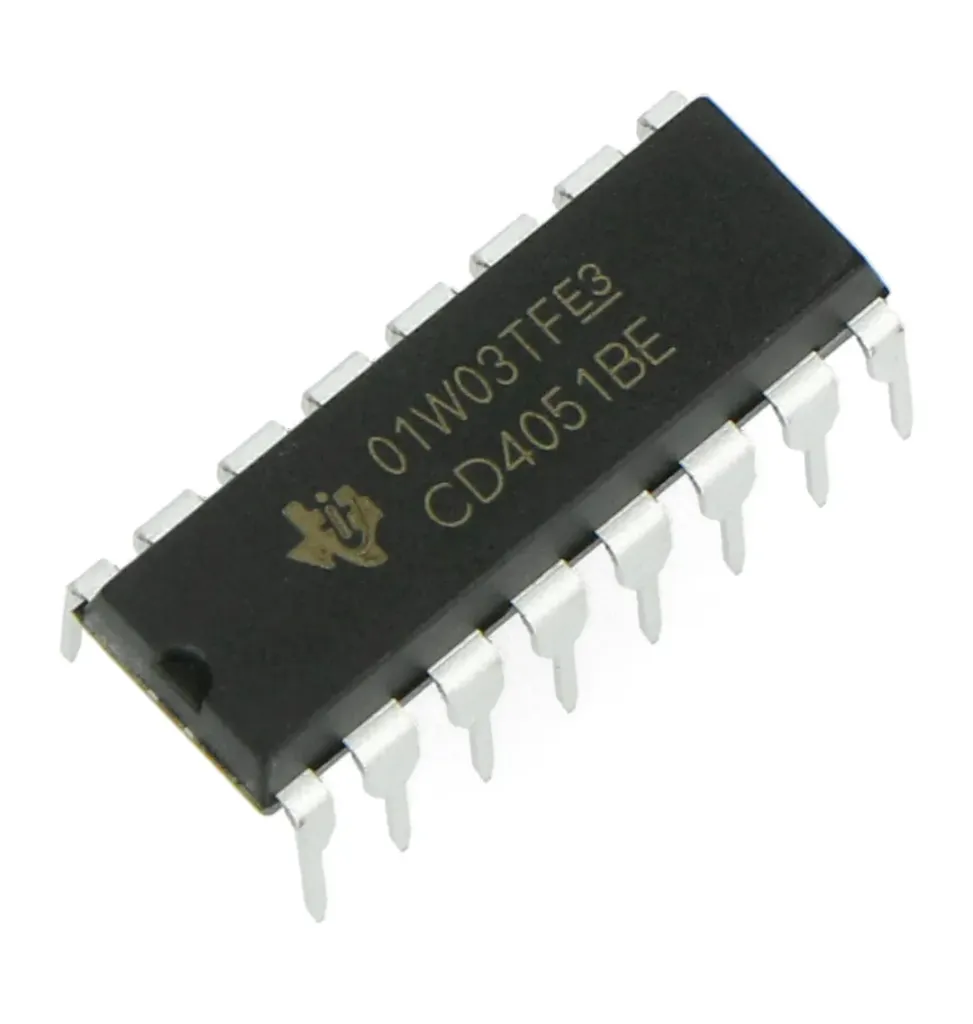 IC CD4051 multiplexer and demultiplexer