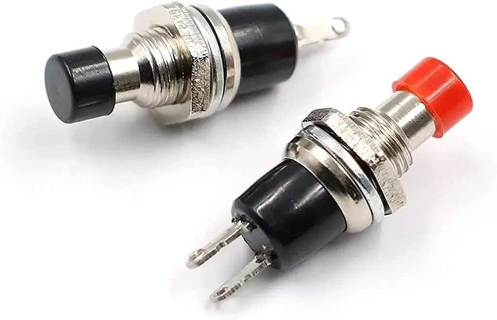 Pushbutton 2-pin switch 7mm Thread