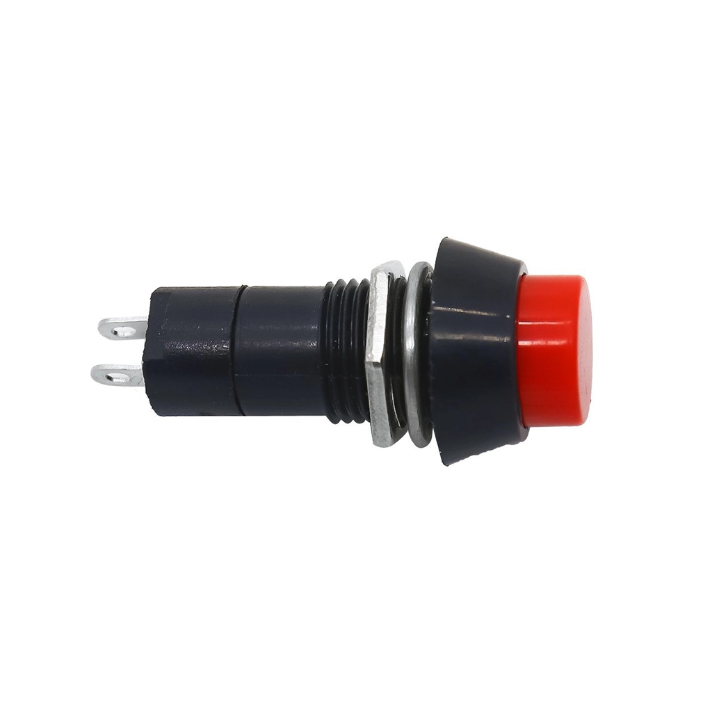 Pushbutton 2-pin switch 12mm Thread
