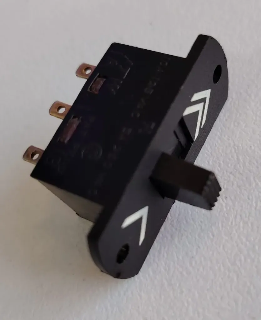 6-pin 2 position plastic slide switch