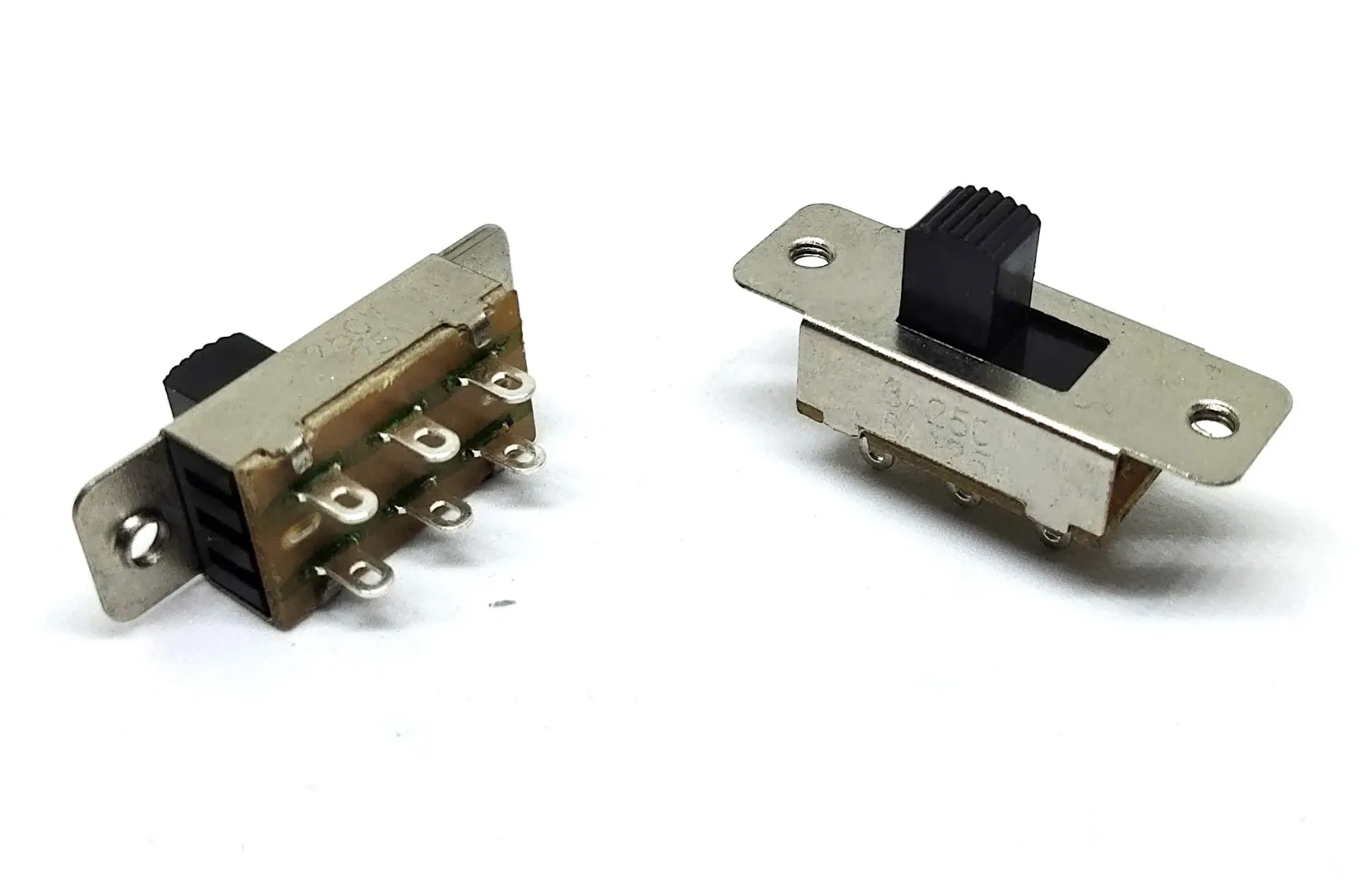 6-pin 2 positions slide switch